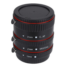 Closeup Lens Adapter Rings Set, Macro Extension Tube for Auto Focusing Compatible with DSLR Cameras for Photography