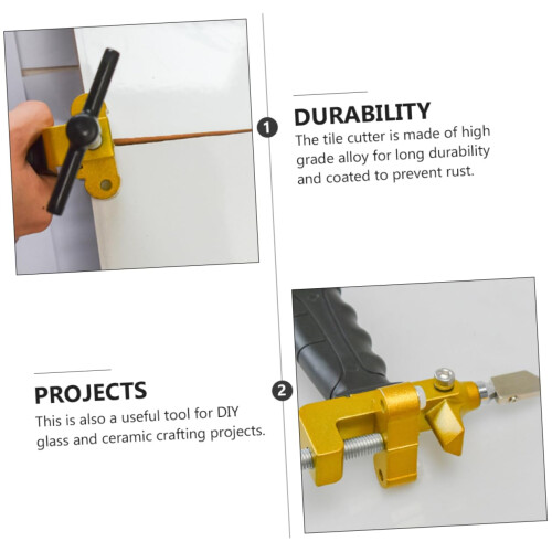 Large Format Tile Cutter Set with Tile Nippers and Mosaic Tools for Glass Cutting, DIY Craft Projects 1