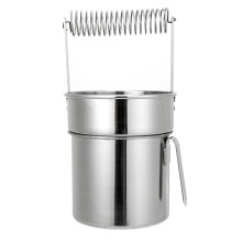 Paint Brush Cleaner - Stainless Steel Double Layer Holder with Wash Tank for Efficient Cleaning and Drying of Art Brushes