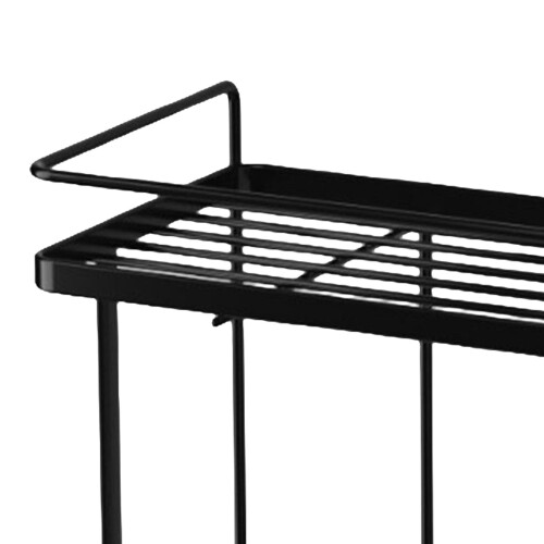 (Black, 2 Tier) Over Toilet Shelf Rack Bathroom Space Saver Storage Organizer 2