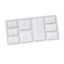 Paint Mixing Tray Ceramic Oil and Watercolor Palette 10-Inch Mixing Plate for DIY Art Supplies