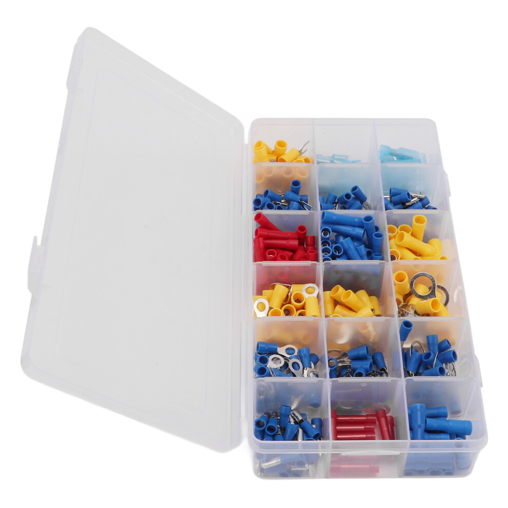 360Pcs Waterproof Insulated Brass Wire Crimp Terminals Assortment Box 9421342440391