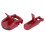 2pcs Eyelash Curler Set – Long Lasting Portable Wide Angle Curling Tool Red 16