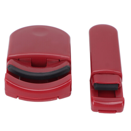 2pcs Eyelash Curler Set – Long Lasting Portable Wide Angle Curling Tool Red