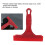 Portable Car Glass Cleaner Squeegee for Windshield and Shower Red 4