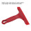 Portable Car Glass Cleaner Squeegee for Windshield and Shower Red 5