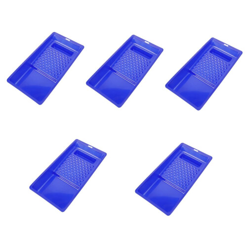 5pcs Ergonomic Large Plastic Paint Roller Tray Set for Wall Painting and Paint Mixing Tools