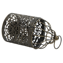 Porte-bougie en fer vintage pour terrasse extérieure, élégant, anti-rouille, style européen