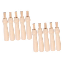 Ergonomic Punch Needle Handles 4 Sets Replacement for Wooden Handles Wool Craft Tool Felting Embroidery 10 Pieces Each