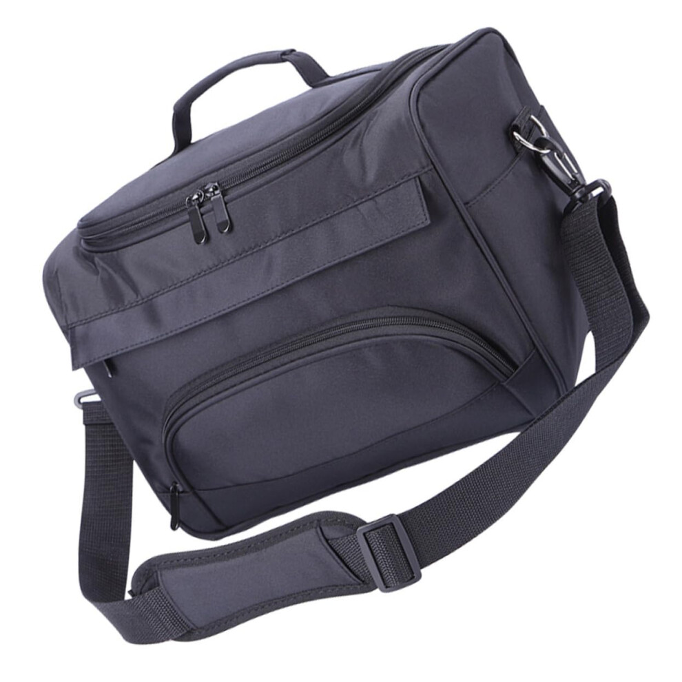 Cosmetic Pouch Multi-Purpose Organizer Bag Waterproof Travel Gym Camping 34x25cm Sturdy Zipper Black