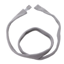 Copri-tubo in tessuto elastico grigio per ventilatore meccanico