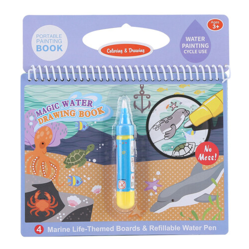 Portable Children Coloring Painting Book with