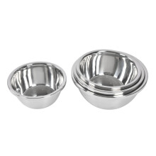 4PCS Stainless Steel Mixing Bowls Set, 18-24cm, Non-Stick, Silver
