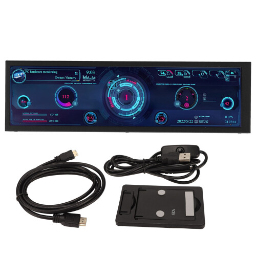8.8 Inch IPS Display 1920x480 CPU GPU SSD Data