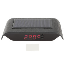 Solar Power Clock Portable LED Luminous Digital