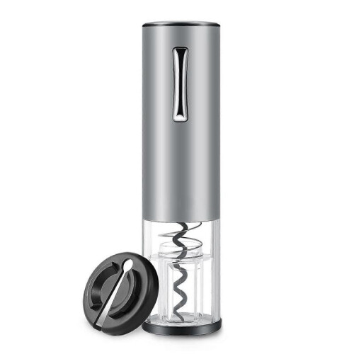 Stainless steel electric corkscrew, portable and rechargeable corkscrew
