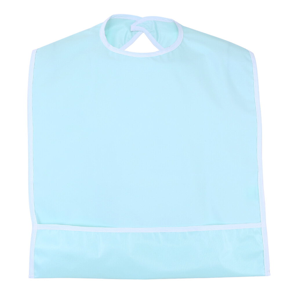 Light/Green Waterproof Adult Elder Mealtime Bib Clothes