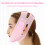 Ceinture de modelage du visage en silicone en forme de V, taille unique, rose 1