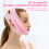 Ceinture de modelage du visage en silicone en forme de V, taille unique, rose 9
