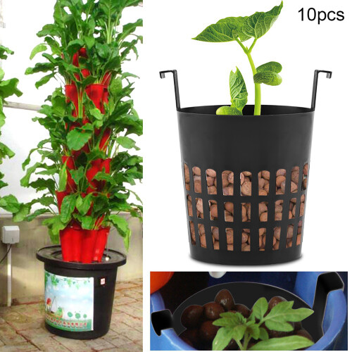 10Pcs High Quality Mesh Pot Net Basket Hydroponic 2