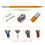 Professional Microblading Tattoo Practice Kit, Plastic, 18.8x14x2.6cm 1