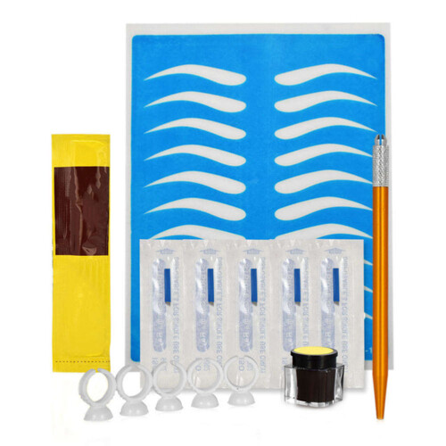 Professional Microblading Tattoo Practice Kit, Plastic, 18.8x14x2.6cm 1