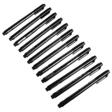 12Pcs Black Micro Drawing Pens Set Fine Liner Ink Pens for Sketching, Calligraphy, Hand Lettering, and Art Supplies