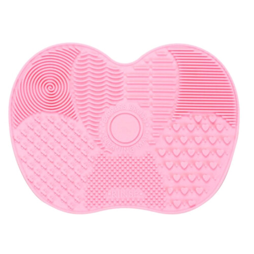 Silicone Makeup Brush Cleaning Mat with Suction Cup, 15.7x11.7cm 1