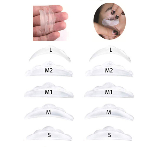 Cuscinetti in silicone per lash lift trasparenti 20g S4.5cm L4.9cm 1