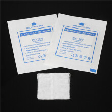 Compresses de gaze jetables 20 pièces 5x5 cm blanches et stériles
