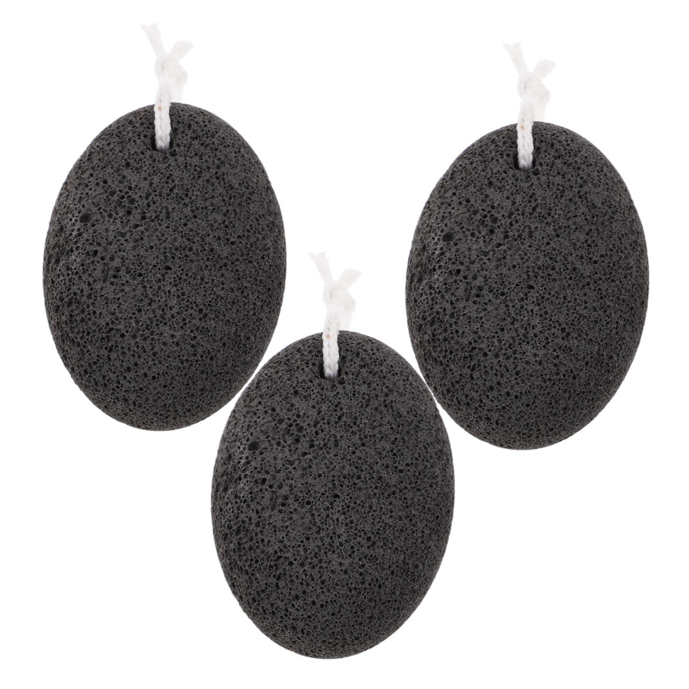 Natural Foot Pumice Stone Set for Pedicure, 3pcs Exfoliating Tools for Dead Skin Removal, Heel Scraper and Shaver