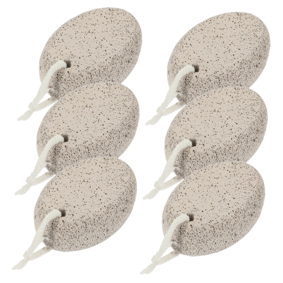 6Pcs Foot Pumice Scrubber for Heavy Callused Feet Dual Sided Exfoliating Dead Skin Remover for Home Pedicure Use