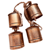 Loud Calling Bells Metal Cowbells for Farm Cattle Anti-Lost Devices Noise Decorations 4-Inch Size