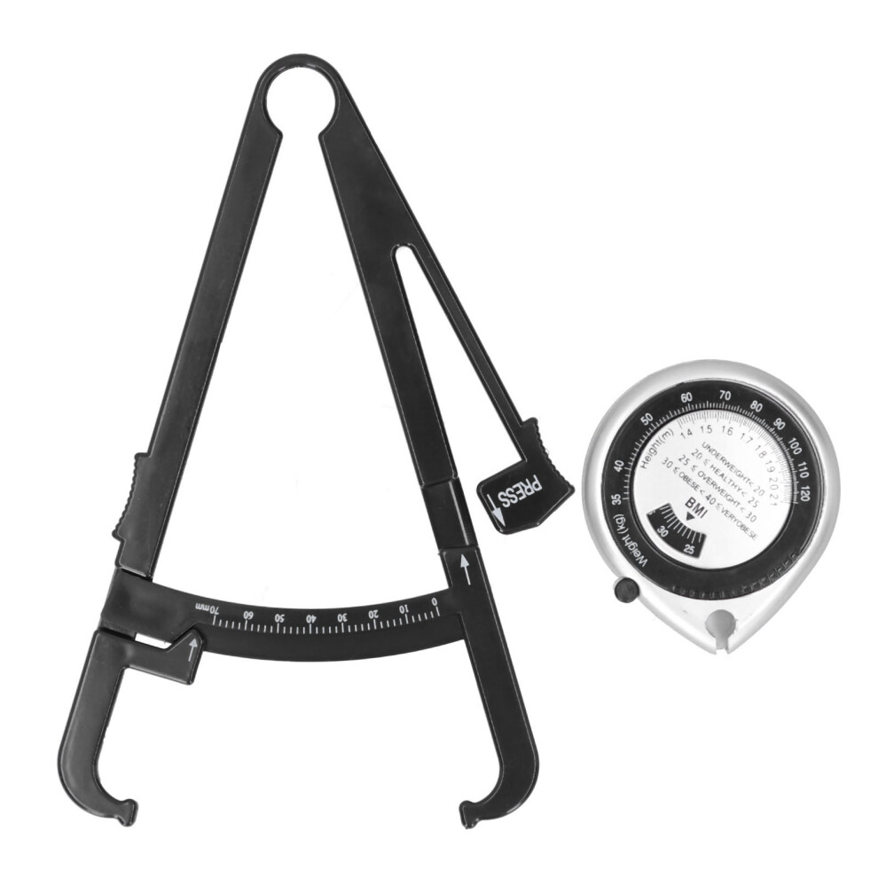 Body Fat Caliper BMI Measuring Tape Skinfold