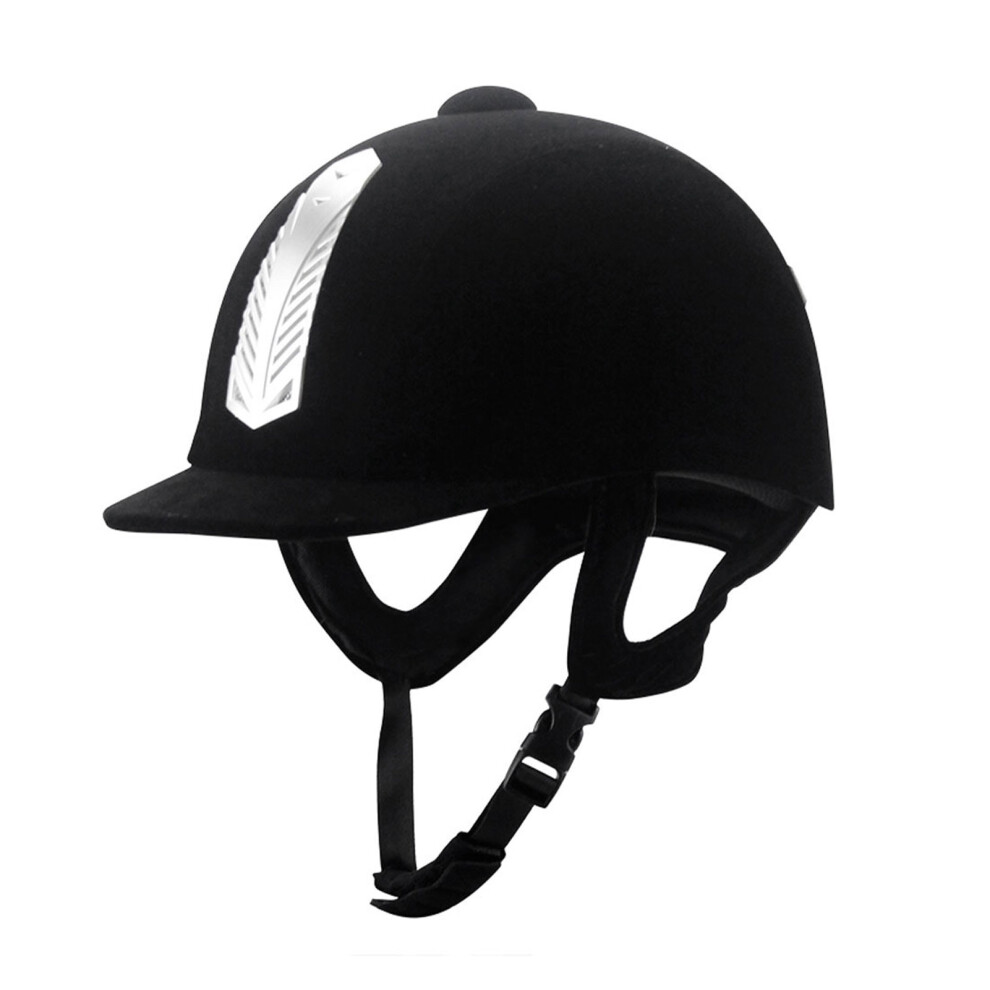 (, 56Cm) Horse Riding Helmet With Impact Resistance And Collision Prevention Black