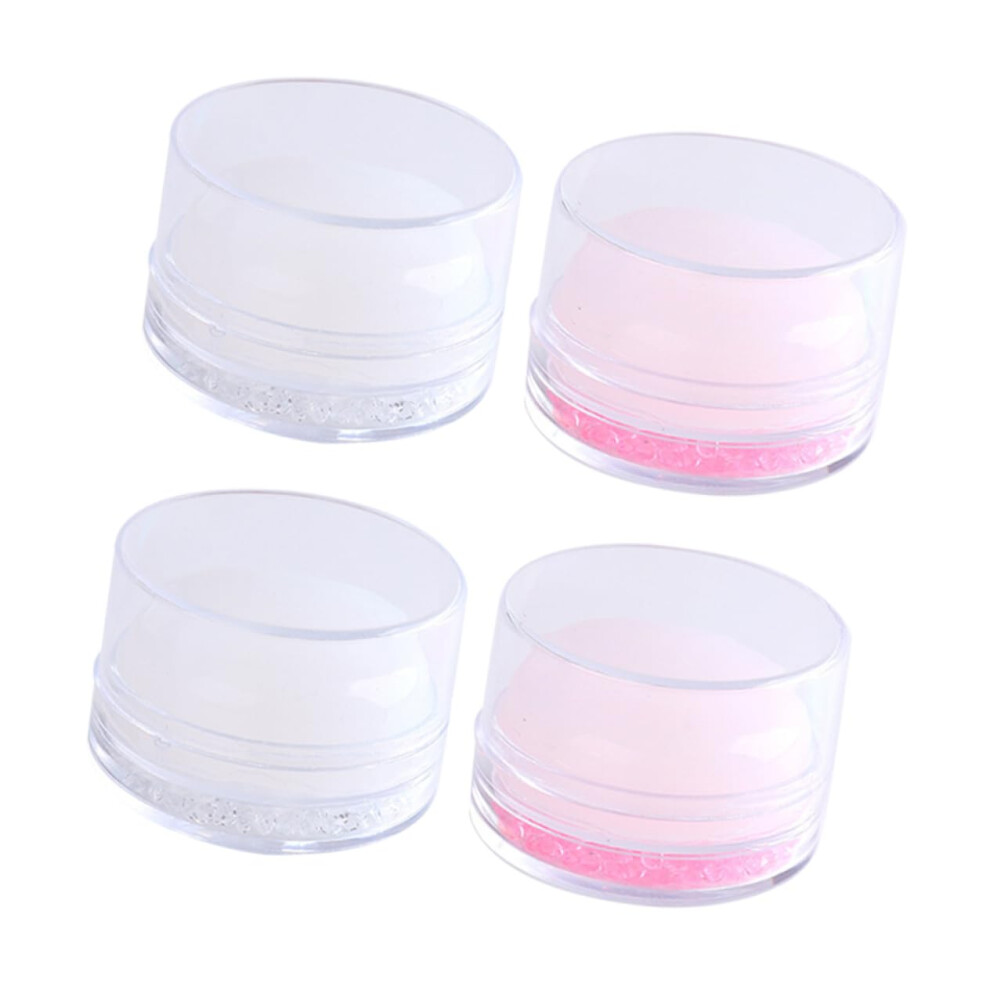 Nail Stamper Kit for Girls - 4pcs Nail Art Stamps, Manicure Tools for Easy Transfer Printing and Design