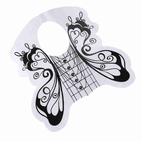 100pcs Oval Nail Shape Manicure Adhesive Tool For 2