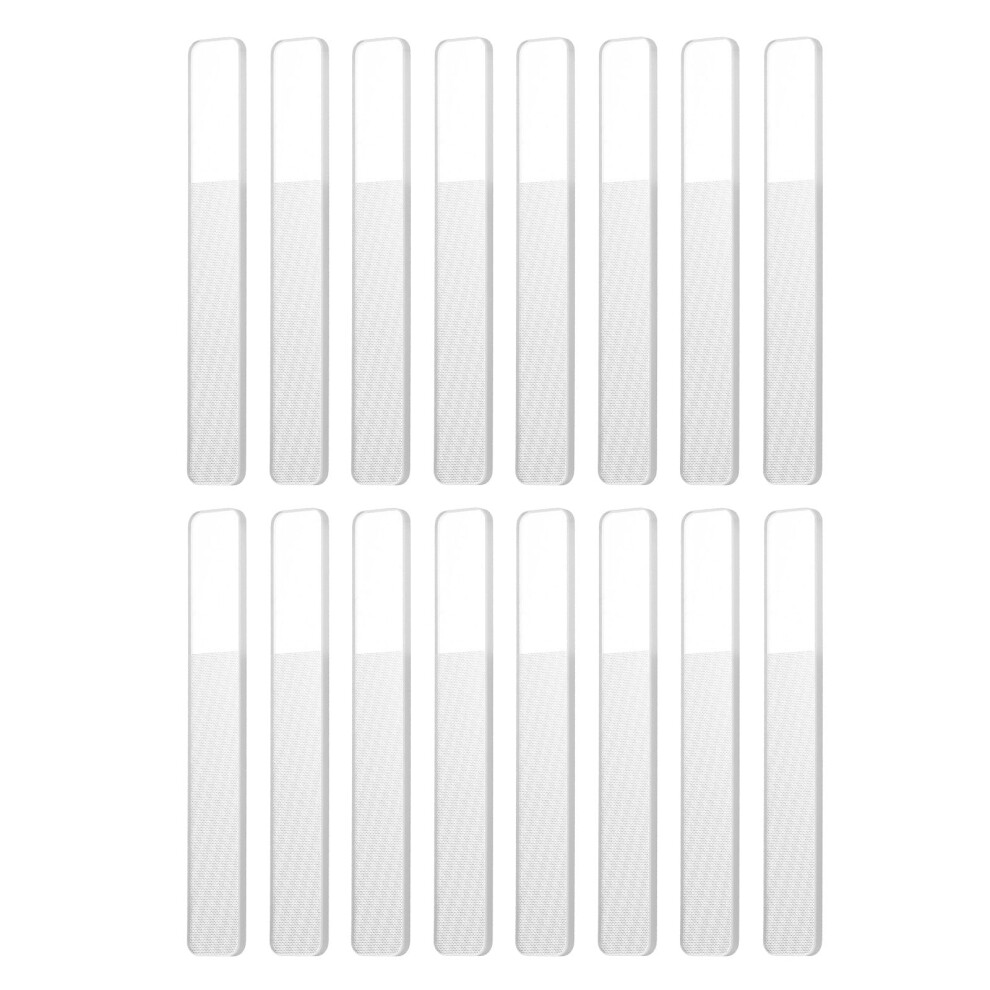 8pcs Nano Glass Nail File Set, Upgraded Nano Polish Glass Nail Buffers for Natural Nails, Professional Manicure Tool, Clear