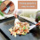 2 Pieces Spatula Wooden Handle Stainless 5
