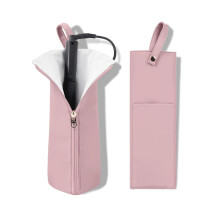 Hot Iron Holder & Mat, Heat Resistant Travel Bag for Curling Iron and Flat Iron, Compact Hair Tool Organizer for Home and Travel
