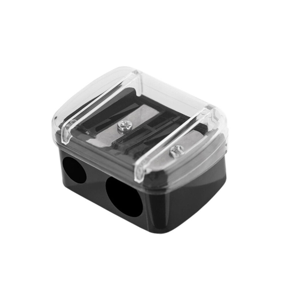 30pcs Mini Eyebrow Pencil Sharpener Double Hole for Makeup, Easy Grip, Portable, Reusable, Compatible with Eyeliner and Lip Liner
