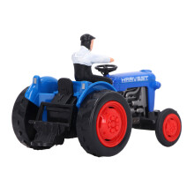 Trattore da fattoria giocattolo per bambini – costruzione in lega resistente, macchina blu