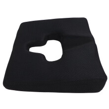 Prevent Bedsore Cushion Slow Rebound Breathable Hemorrhoid Black 45x38x7cm