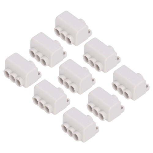 Robust 9Pcs Flame Retardant T Type Cables Combiner 400V 60A High Power Splitter 1