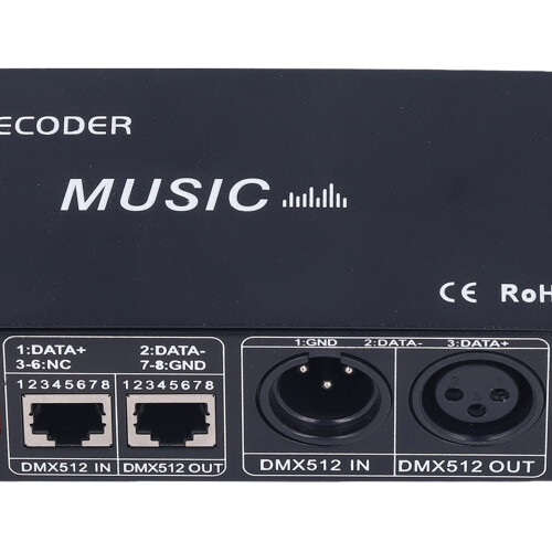 3 Channel DMX LED Decoder Controller, 12-24V 12A for Bars & Hotels 2