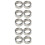 10 Pcs Stainless Steel Washer Spacer Set 15mm Outer 12mm Inner Diameter 14