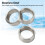 10 Pcs Stainless Steel Washer Spacer Set 15mm Outer 12mm Inner Diameter 8
