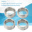 10 Pcs Stainless Steel Washer Spacer Set 15mm Outer 12mm Inner Diameter 9