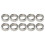 10 Pcs Stainless Steel Washer Spacer Set 15mm Outer 12mm Inner Diameter 2