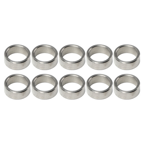 10 Pcs Stainless Steel Washer Spacer Set 15mm Outer 12mm Inner Diameter 1
